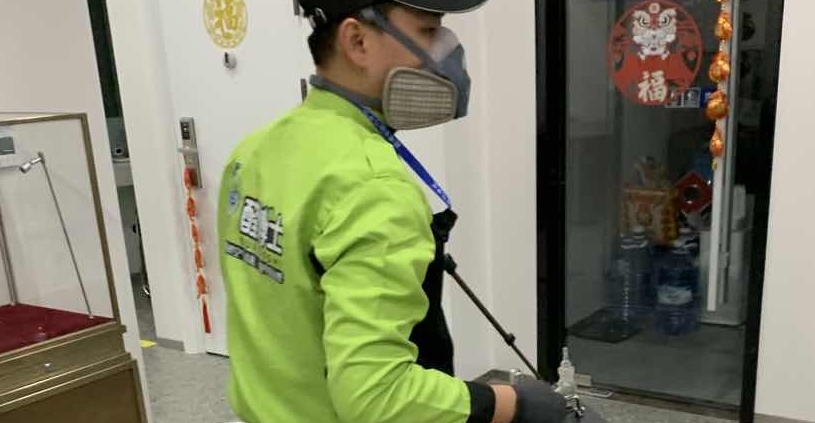 天台招商银行除甲醛现场